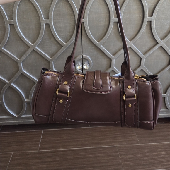 NWT MANGO Brown Shoulder Bag - Picture 2 of 4